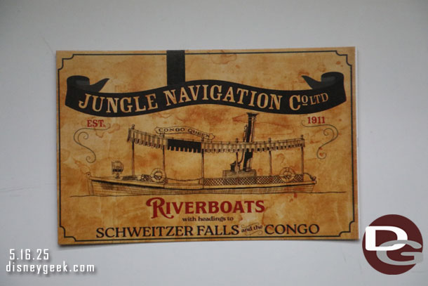 Here is the Jungle Cruise Card