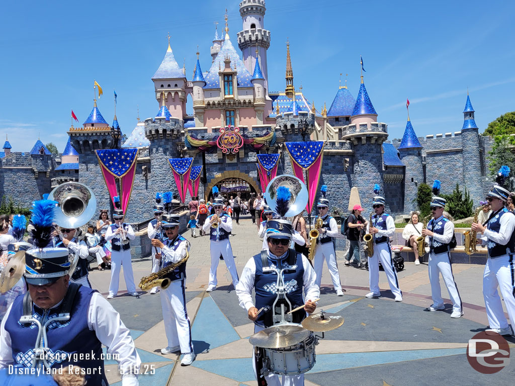 The Disneyland Band was wrapping up a set as I walked by.
