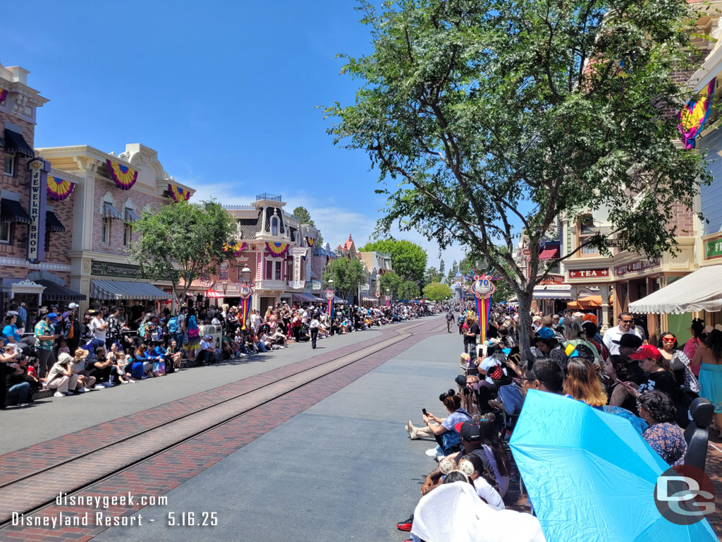 1:39pm - Found a spot for the Celebrate Happy Cavalcade