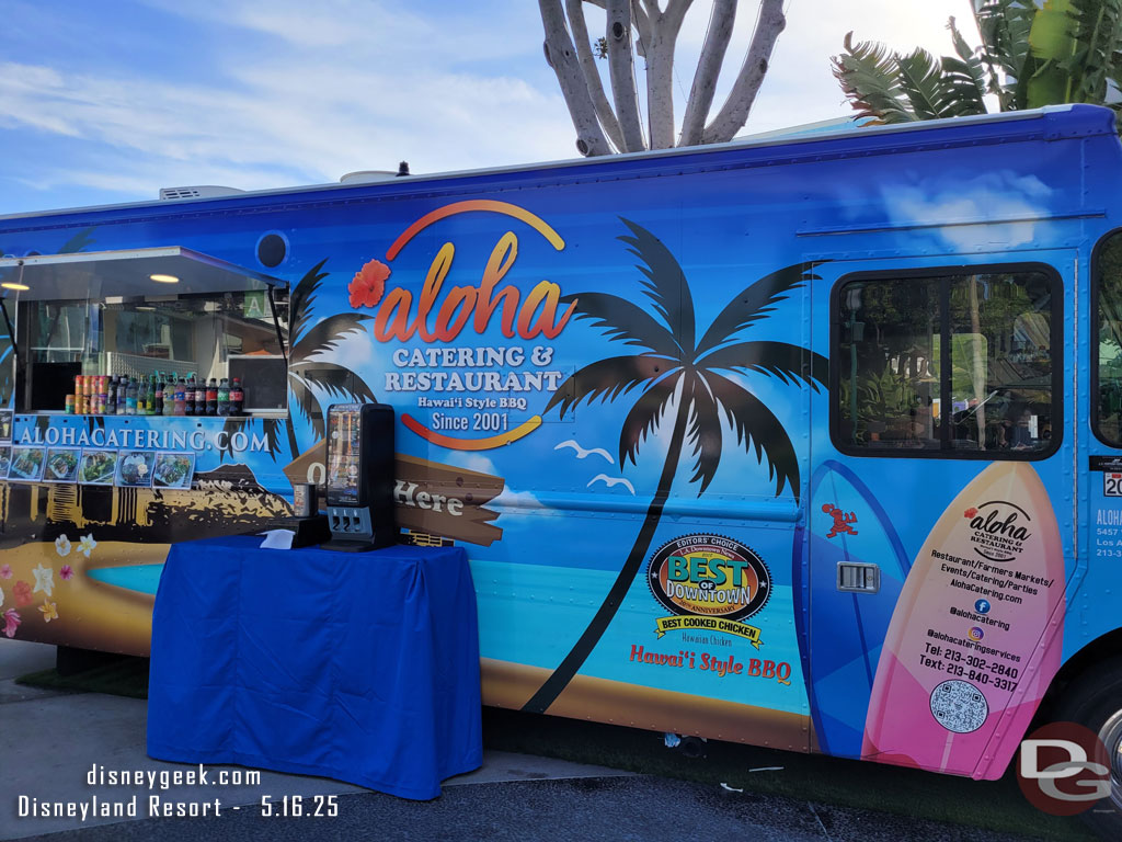 Hawaiian food truck in Downtown Disney today.