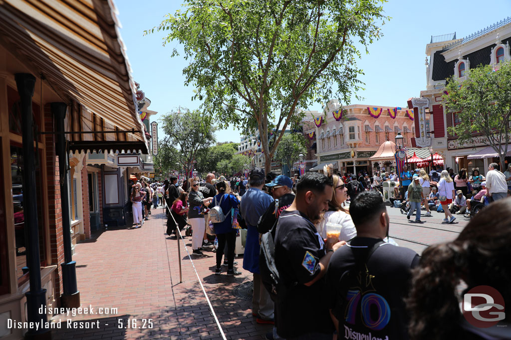 1:24pm - The crowd for the 1:30pm Celebrate Happy Cavalcade