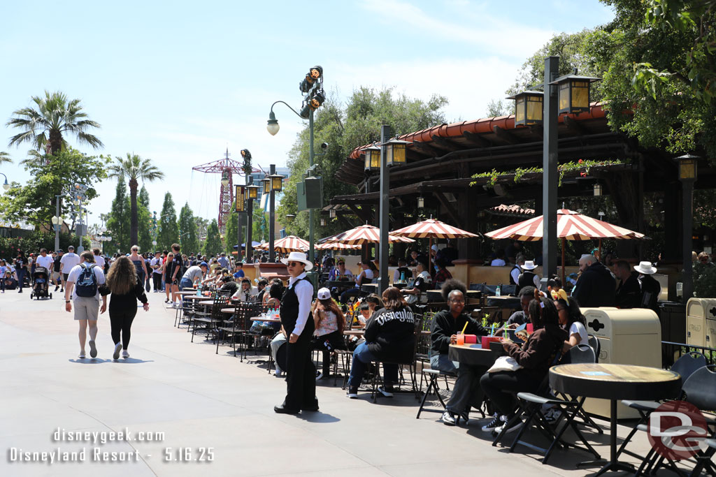 Better Together dessert package tables line the parade route.