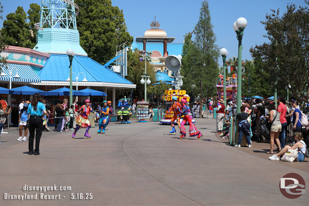 2:53pm - Better Together: A Pixar Pals Celebration Parade returned today for the Disneyland 70th Anniversary Celebration and will run all summer.