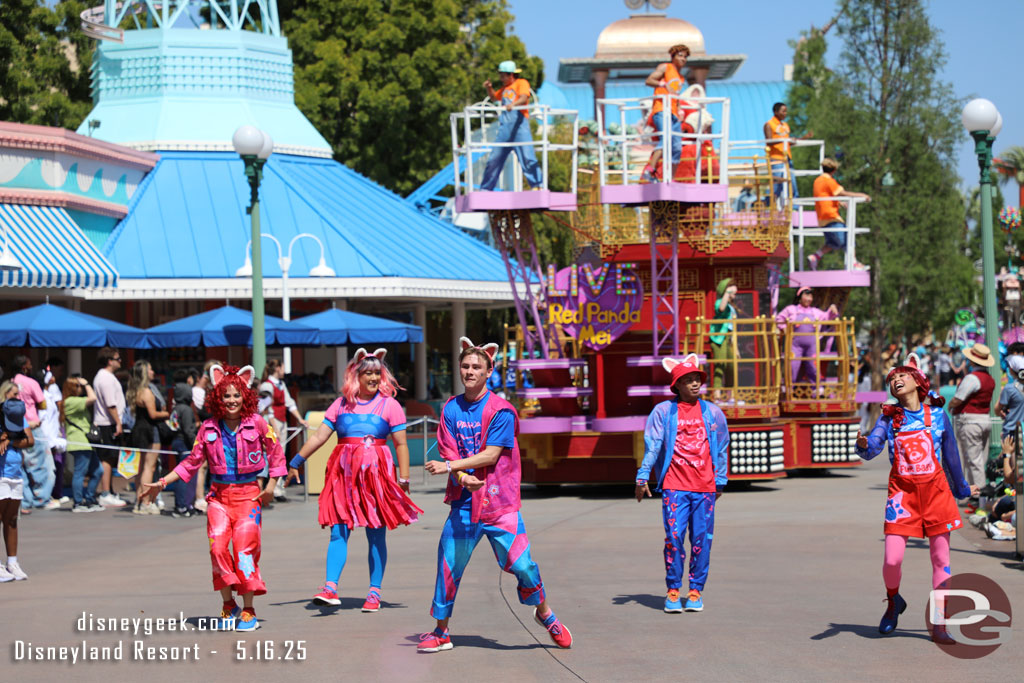 Turning Red in the Better Together: A Pixar Pals Celebration Parade