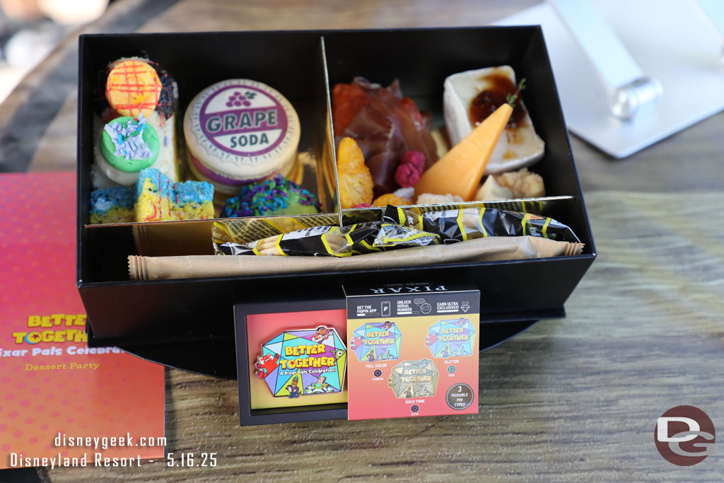 Better Together: A Pixar Pals Celebration Parade Dessert Package offering