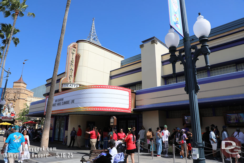 The Disney Theater renovation is wrapping up. The Marquee is not finished yet but the rest of the building looks done.