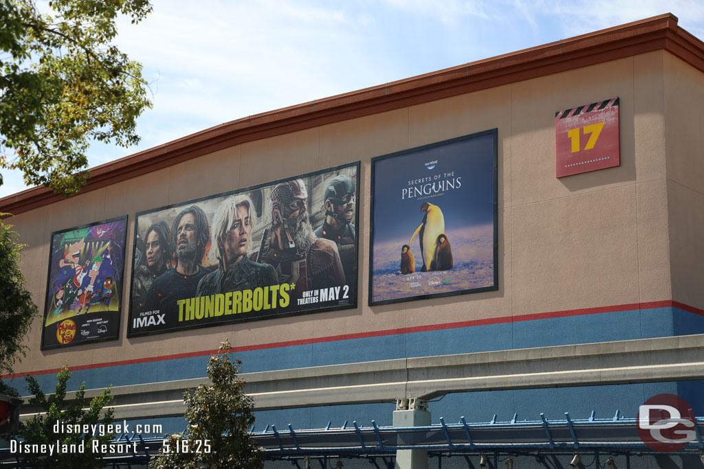 Thunderbolts billboard on Stage 17