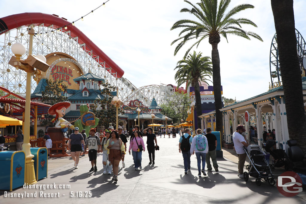 I opted to hike out to Toy Story because it had a posted 20 minute wait.