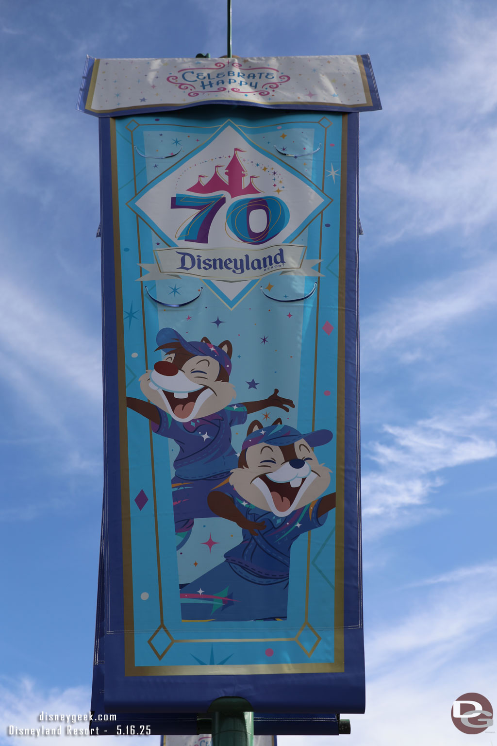 Chip N Dale Disneyland 70 Banner in Esplanade