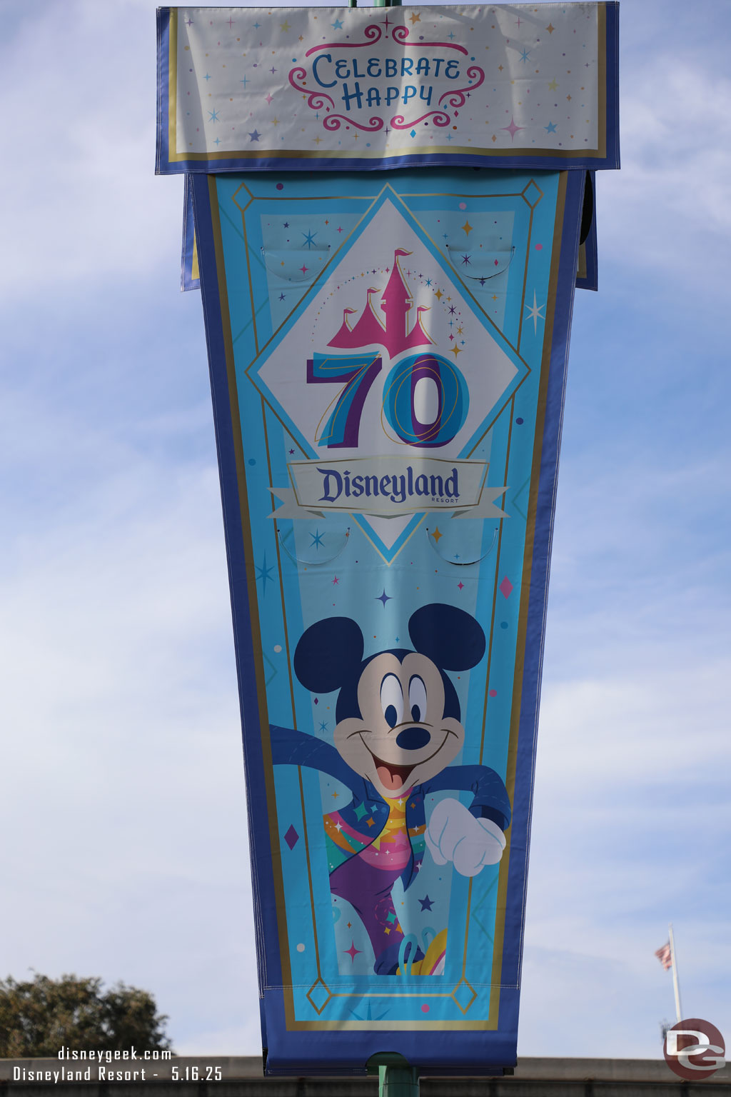 Mickey Mouse Disneyland 70 Banner in Esplanade