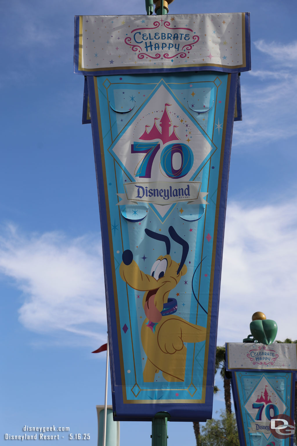 Pluto Disneyland 70 Banner in Esplanade