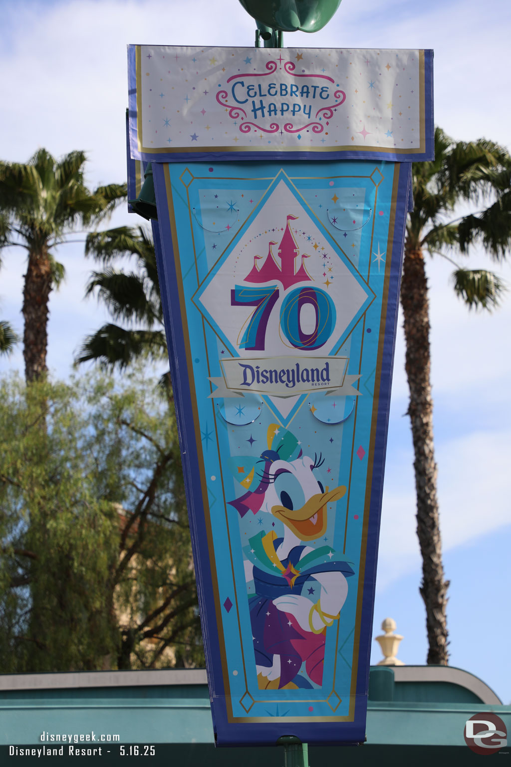Daisy Duck Disneyland 70 Banner in Esplanade
