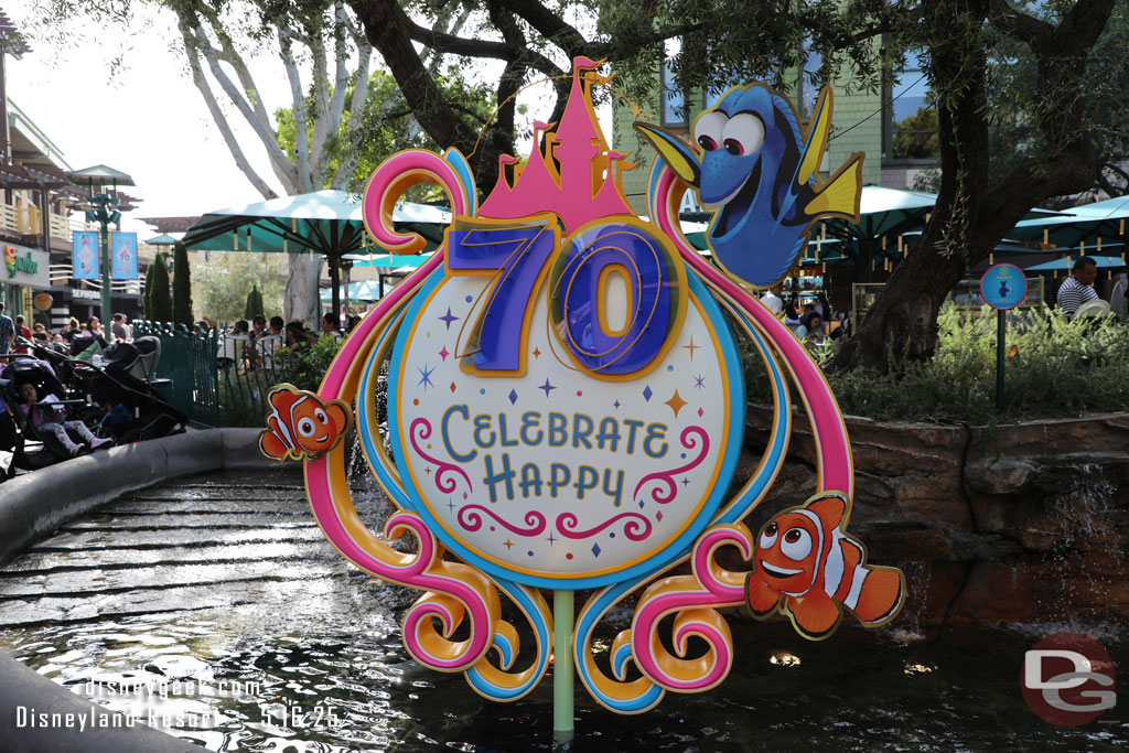 Finding Nemo Disneyland 70th photo op