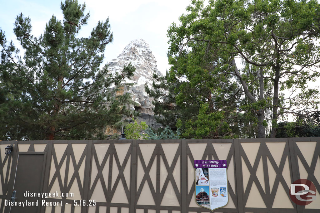 Matterhorn renovation walls feature the shields with information again.