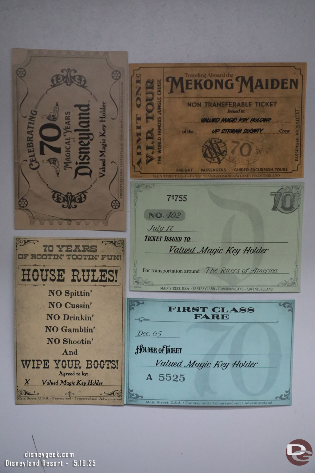 The back of the cards.