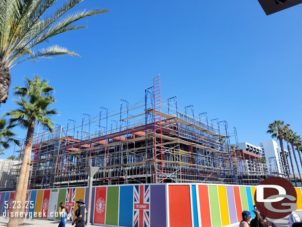 More framing underway at the new Earl of Sandwich as the interior takes shape