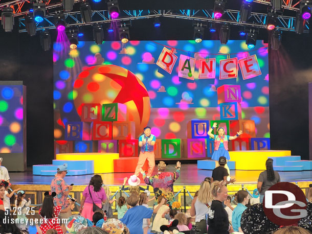 Some pictures from the 4:30pm performance of the Pixar Pals Playtime Party.