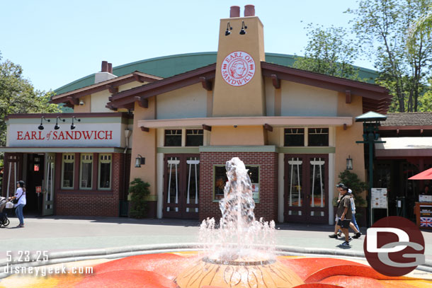 Earl of Sandwich is still open.