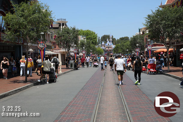 Main Street  USA this afternoon