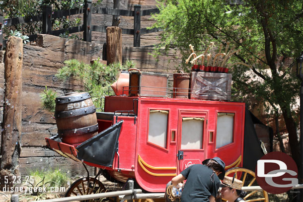 The Stagecoach in Frontierland has a Disneyland 70th key activation point.