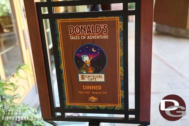 Storytellers Cafe reopened recently.