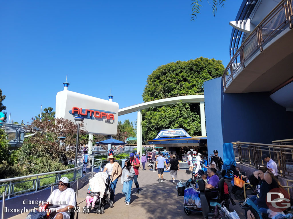 The Tomorrowland MagicBand+ activation point is covered today. Not sure if that is a step forward or backward from last week.
