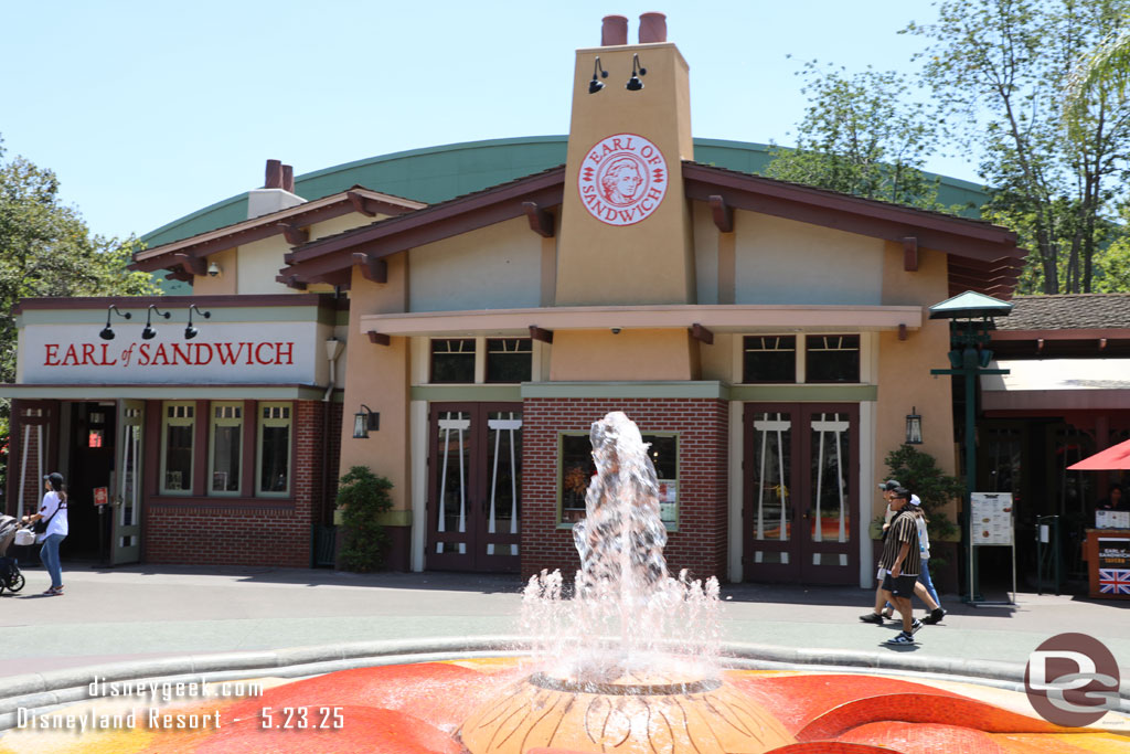 Earl of Sandwich is still open.