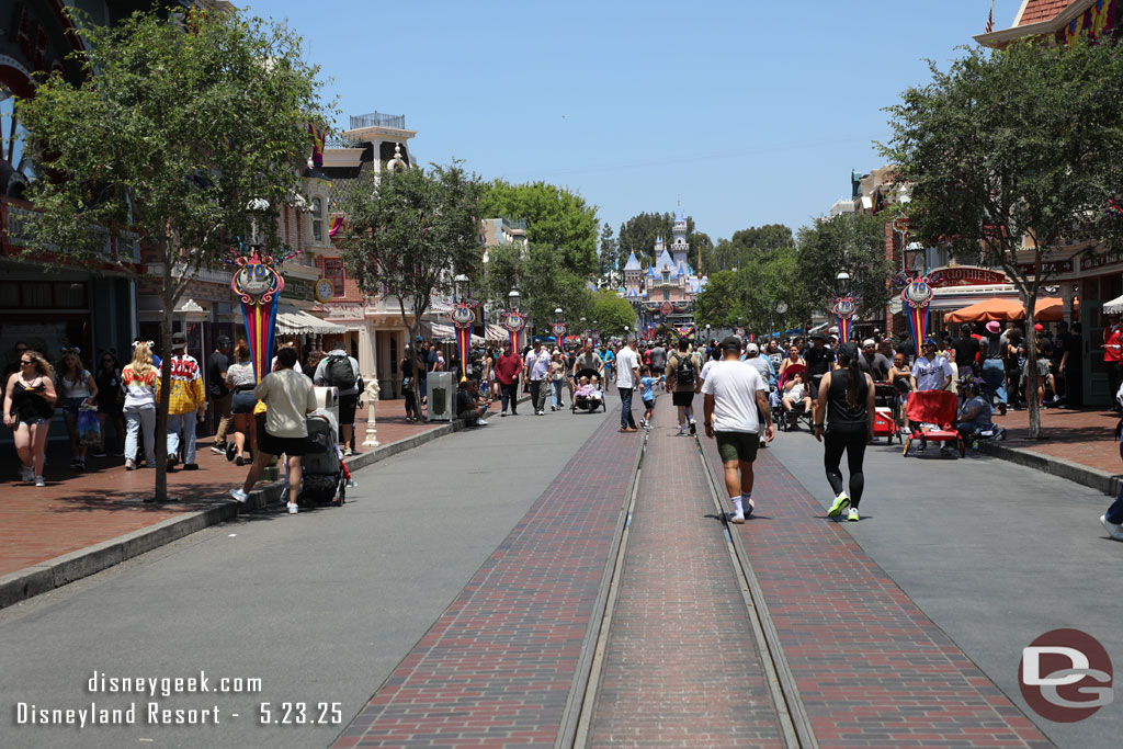 Main Street  USA this afternoon