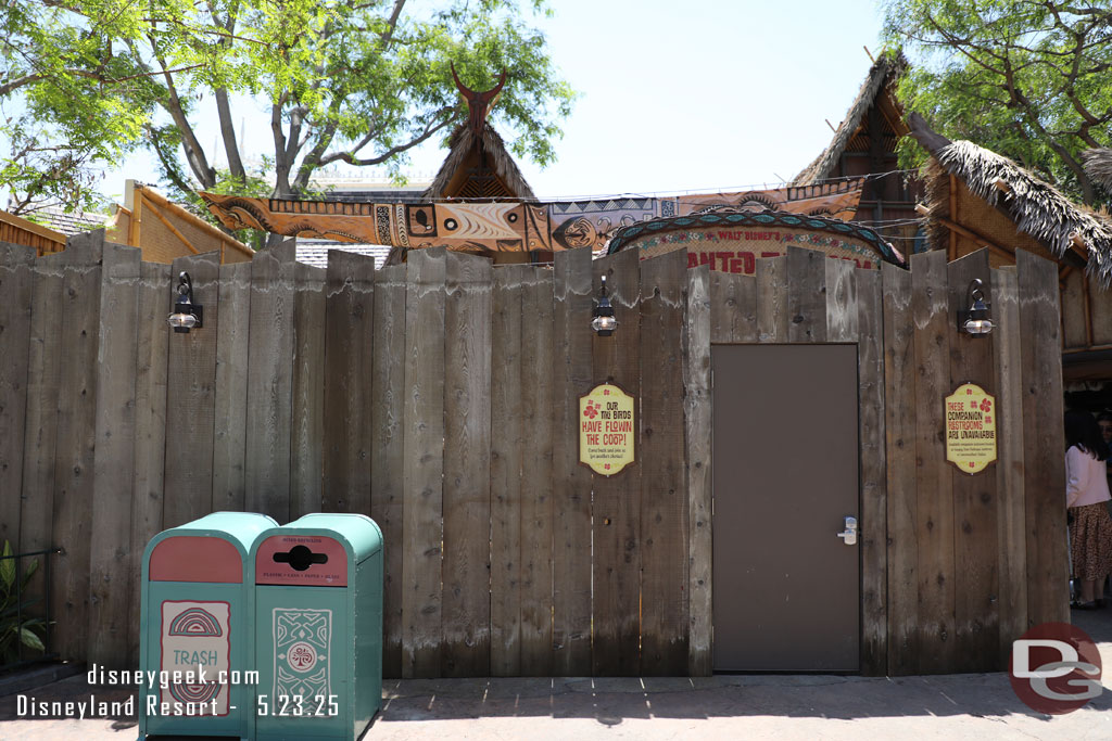The Tiki Room renovation continues