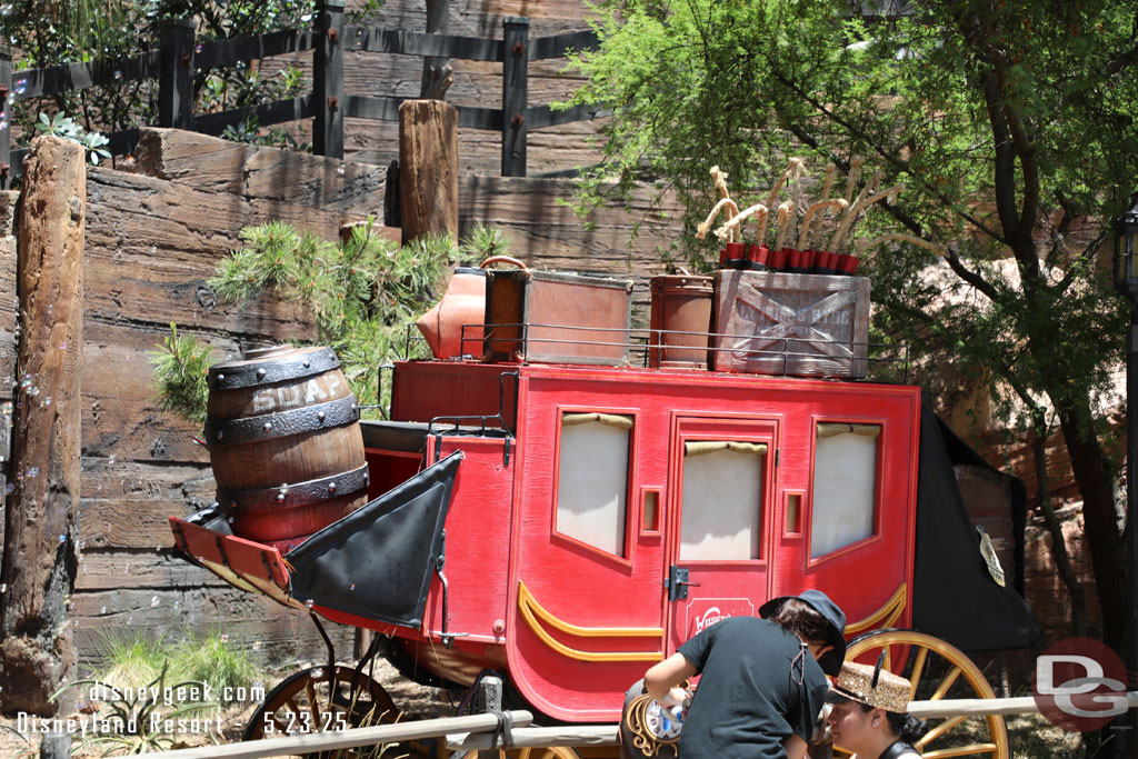 The Stagecoach in Frontierland has a Disneyland 70th key activation point.