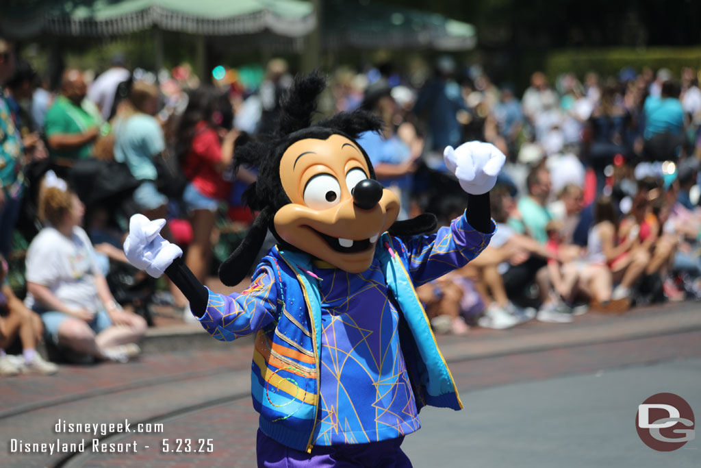 Max dancing his way down the parade route