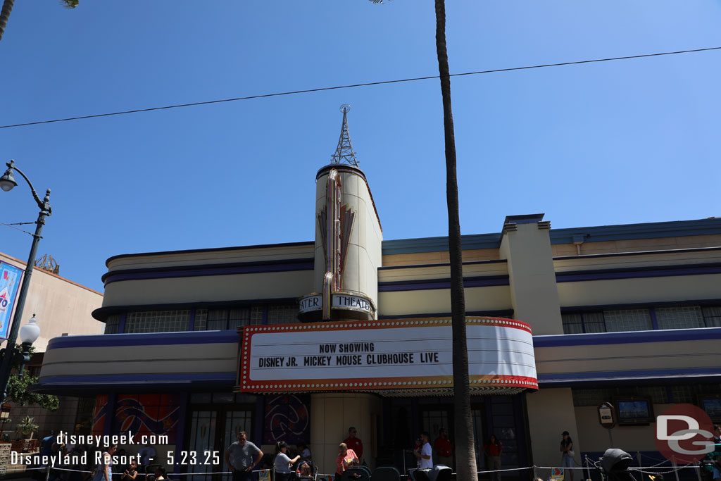 The marquee is still MIA