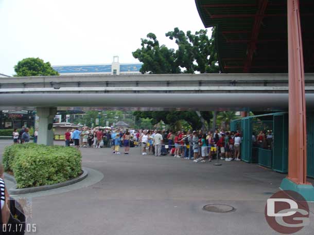 Our line turned around at this point, on the other side of the beamway was the monorail line that stretched back toward the hotel and out of site