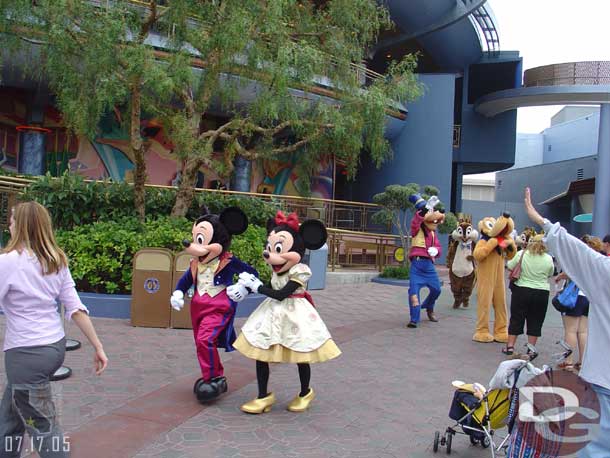 Good timing, Mickey and the gang heading out for an appearance.