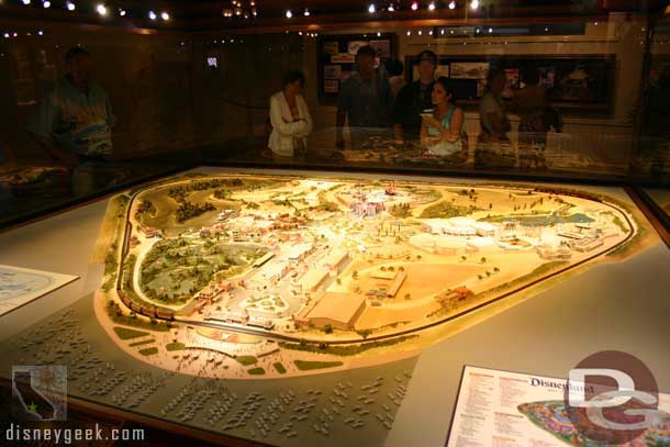 The centerpiece of the display is this scale model of the park on opening day.