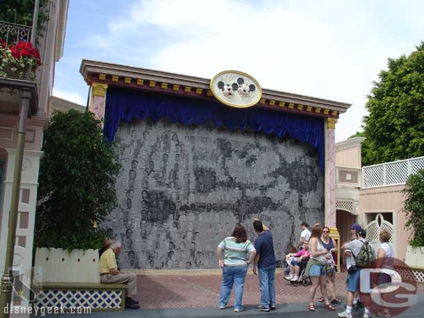 #1 - The first mosiac you see upon entering the park is this large Steamboat Willie one.