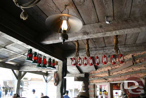 Frontierlands trading post.. well the ceiling..