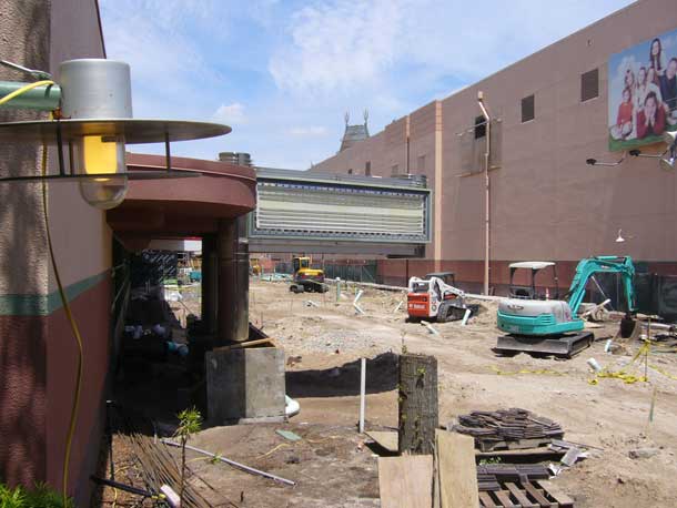 Toy Story Mania construction shots