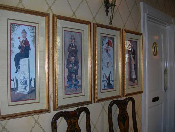 Original artwork from Haunted Mansion ride renderings