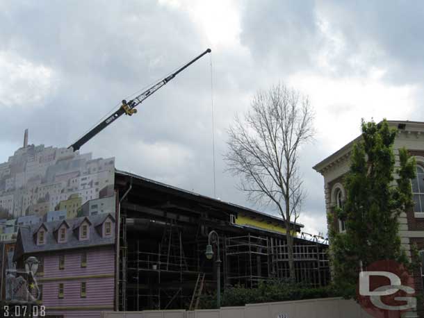 Work continues on the old Hunchback theater.