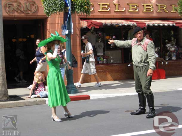 A couple characters on on Hollywood Blvd.