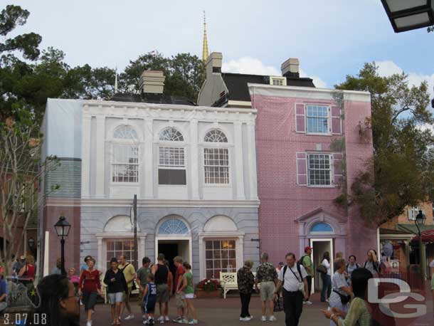 Some painting going on in Liberty Square