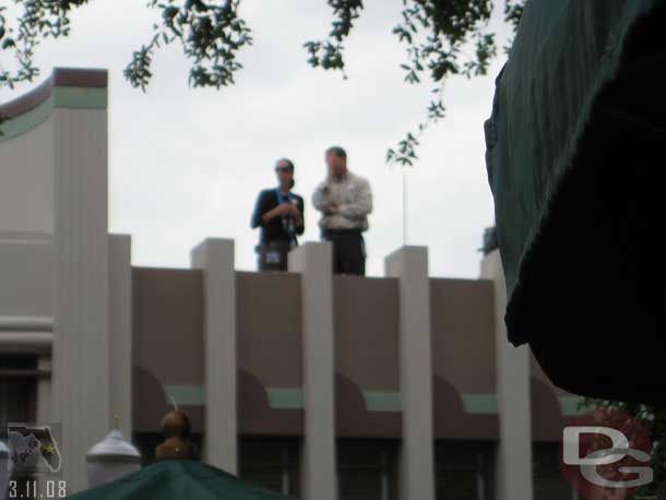 There were quite a few CMs out, here are a couple on the roof top watching the parade