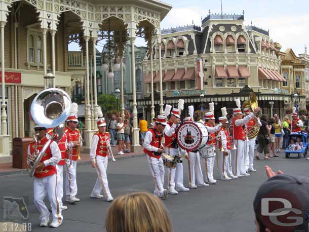 The band out on Main Street