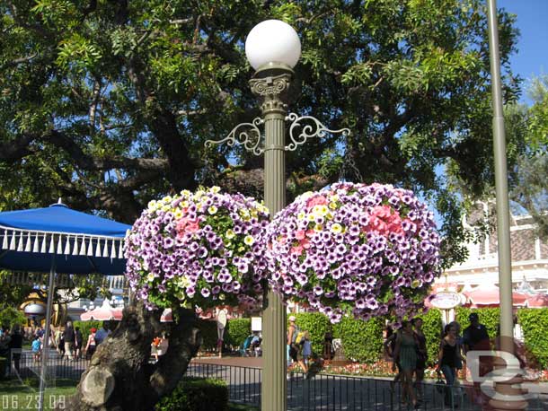 We close with a flower basket on Main Street.