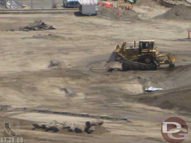 Now over to the Cars Land work.  They are moving dirt around.