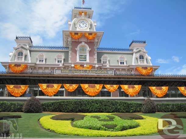 The Halloween decorations were up around the park since the first Not So Scary Halloween Party was September 4th