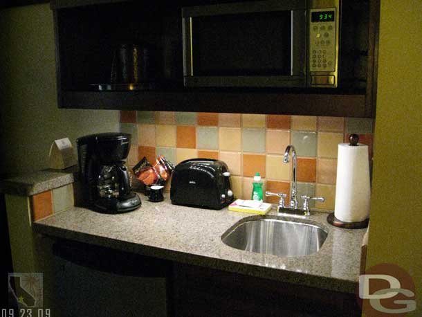 Next up a look into a Studio.  This is the kitchenette