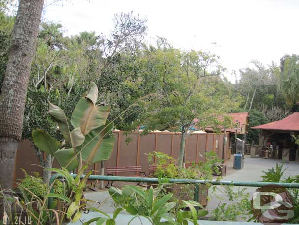 The mini Jungle Cruise boats are behind walls too.