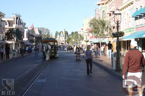 Disneyland on a January Wednesday.